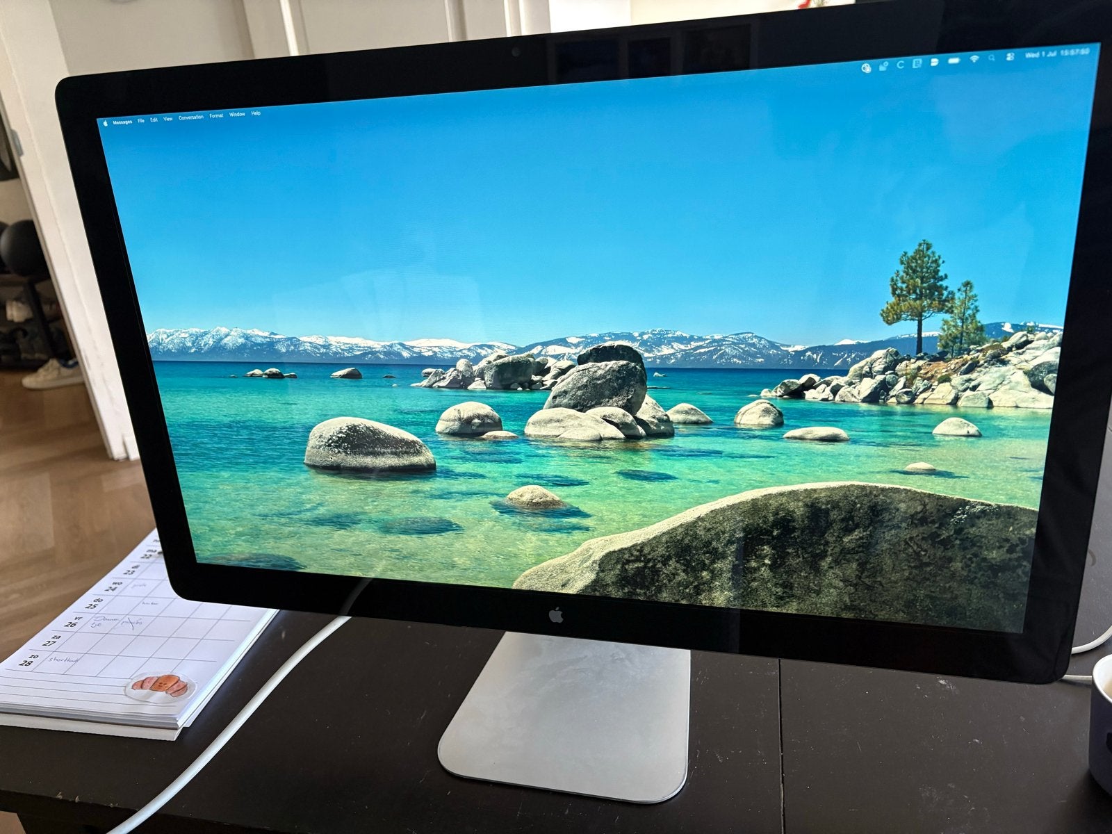 Complete Apple Thunderbolt Display 27" met adapters, Computers en Software, Monitoren, Ophalen, IPS, Zo goed als nieuw, Onbekend