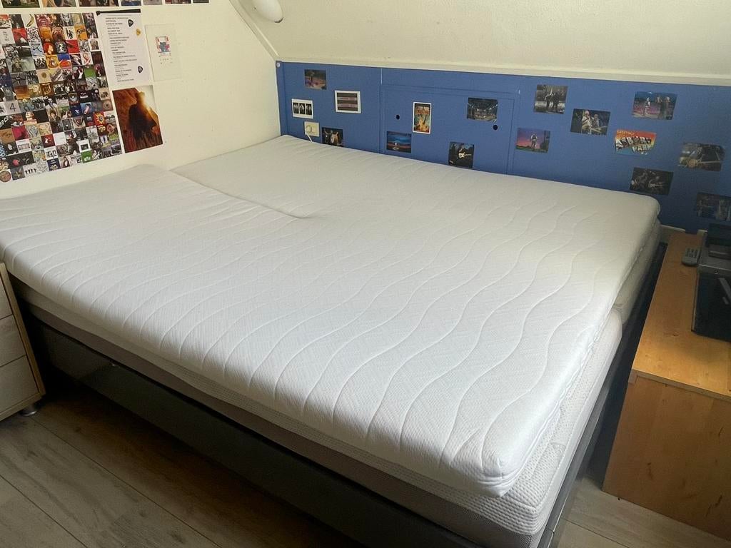 Splittopper nieuw, 210 cm, Tweepersoons, Ophalen of Verzenden, Zo goed als nieuw