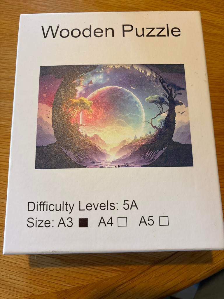 Houten puzzel A3 formaat, Ophalen of Verzenden, Zo goed als nieuw, Spiritualiteit algemeen, Achtergrond en Informatie