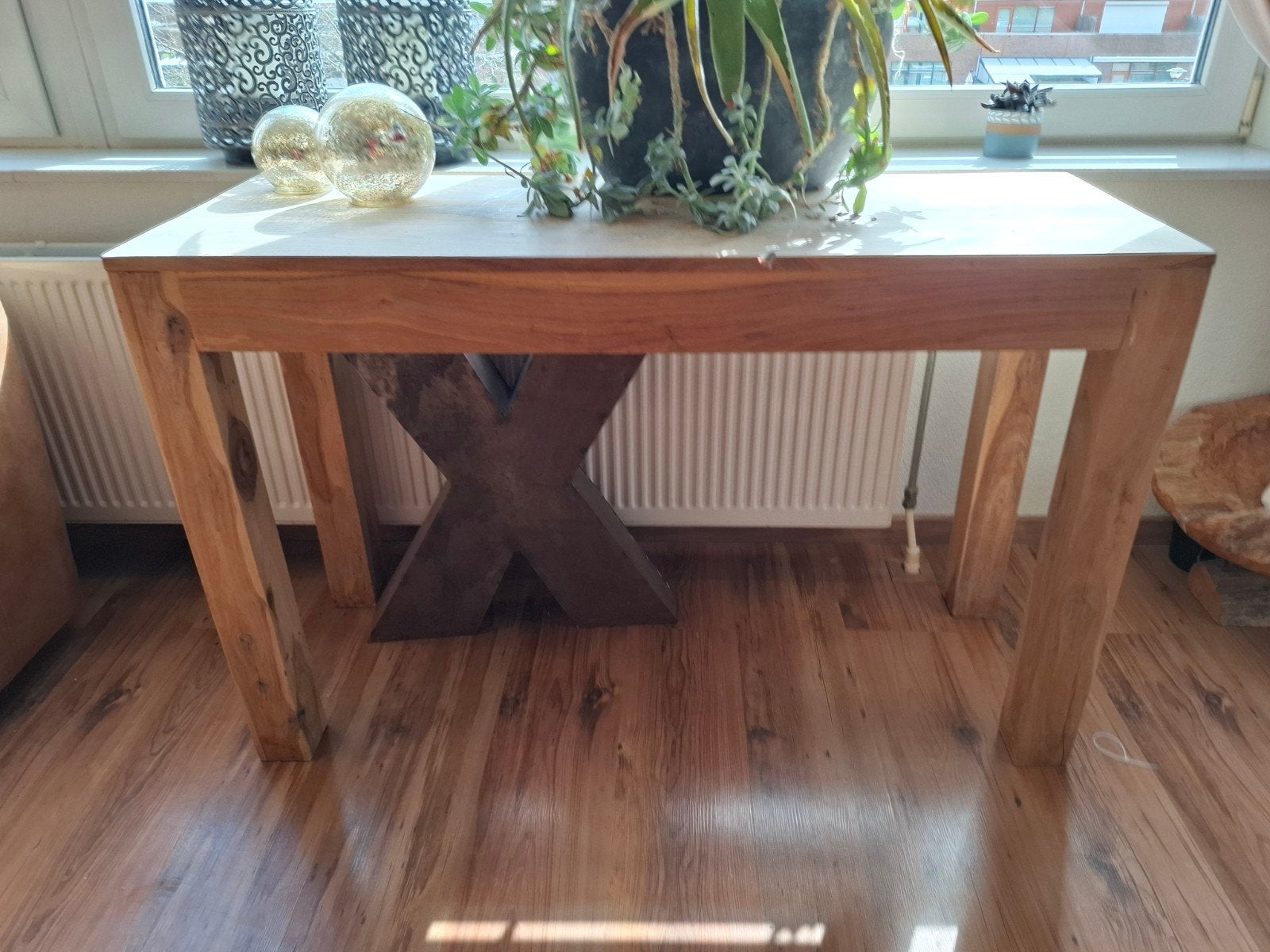 Sheesam teak Sitetable, Huis en Inrichting, Tafels | Sidetables, Ophalen, 25 tot 50 cm, Rechthoekig