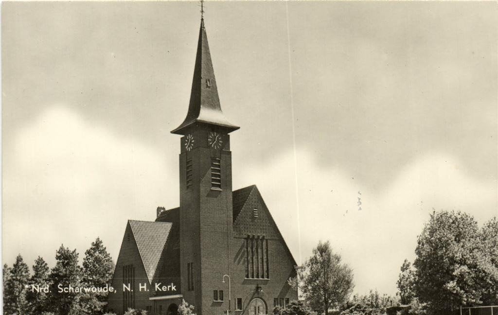 Nrd. Scharwoude, N.H. Kerk - ongelopen, Ophalen of Verzenden, 1960 tot 1980, Ongelopen, Noord-Holland