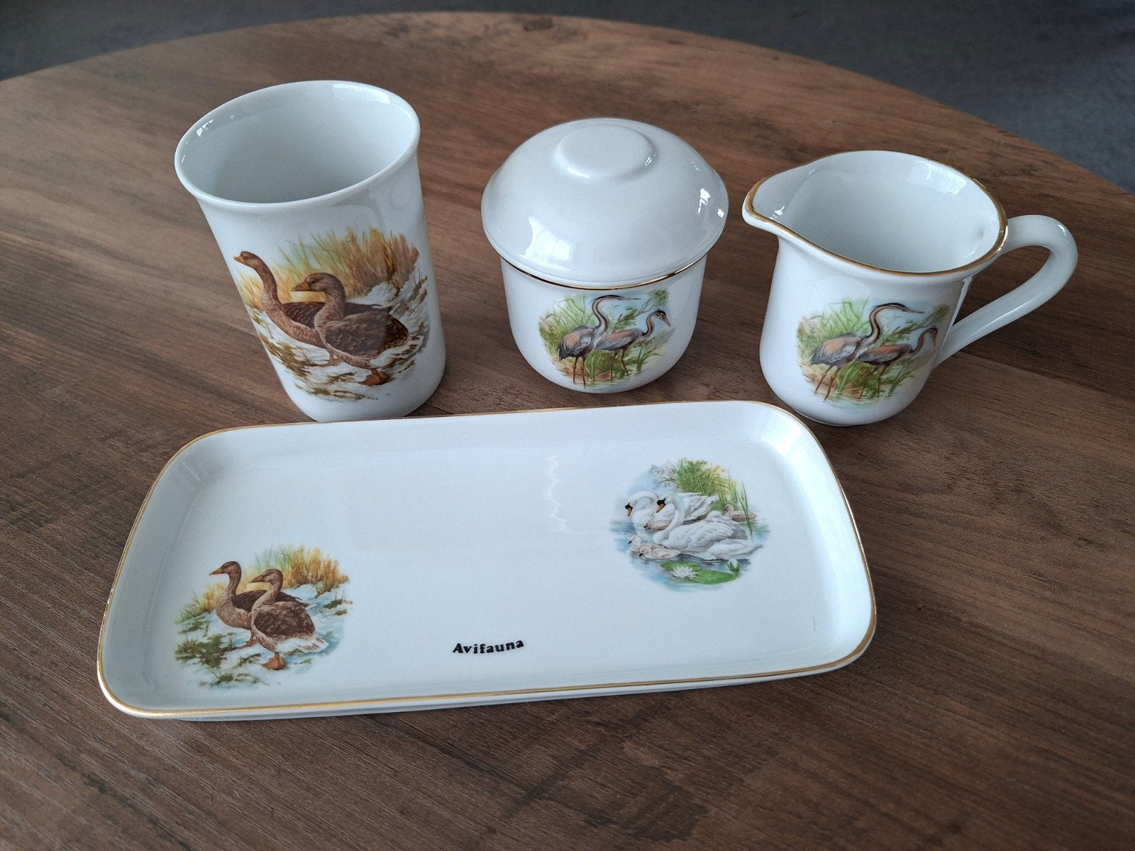 Royal Schwabap Avifauna servies set - 1984, Ophalen of Verzenden