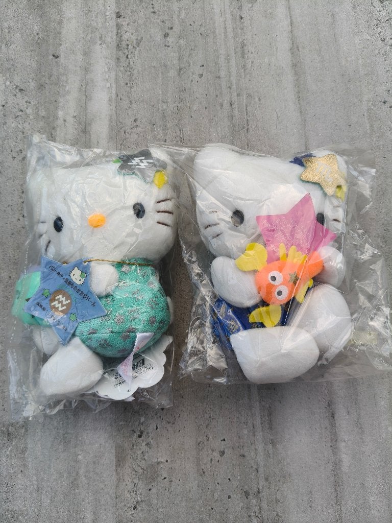 2 vintage knuffels Hello Kitty Sanrio Character Prize 2003, Overige merken, Nieuw, Ophalen of Verzenden, Met label