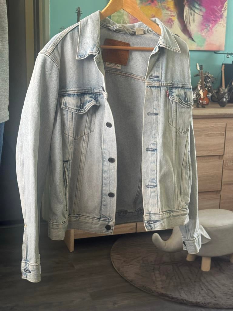 Levi's Sherpa Trucker Jacket - Paisley & Denim, Ophalen, Zo goed als nieuw
