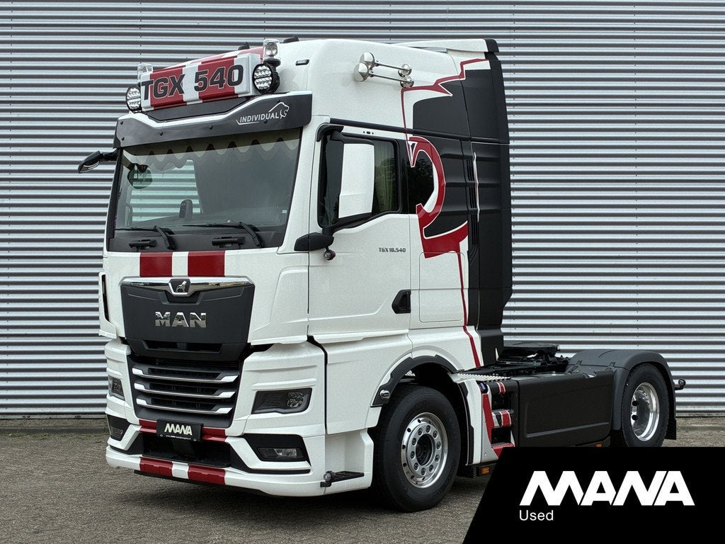 MAN TGX GX 18.540 4x2 LL Alcoas Alcantara/Leder Retarder 2xT, Automaat, Achterwielaandrijving, Beige, MAN