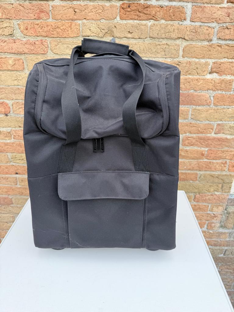 Zwarte boodschappentas op wielen - Handig en opvouwbaar, Ophalen of Verzenden, Zo goed als nieuw, Zwart, 30 cm of meer