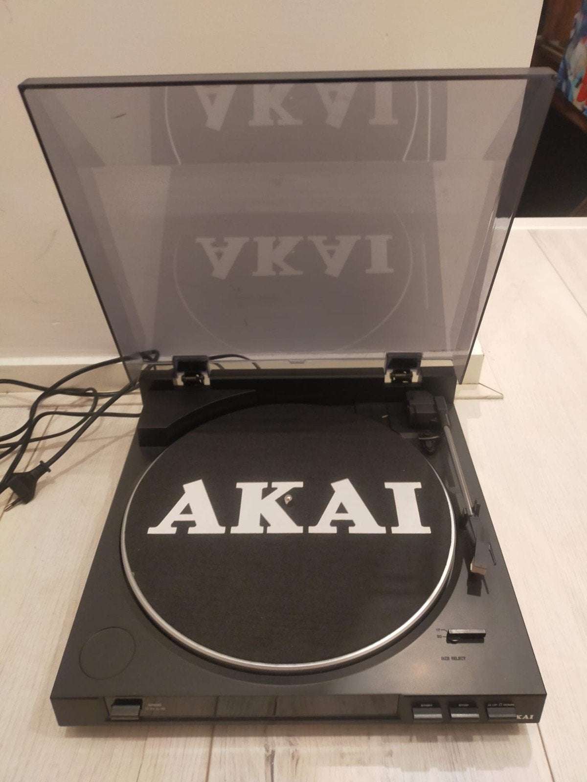 Akai platenspeler met USB-aansluiting - Zo goed als nieuw, Ophalen of Verzenden, Zo goed als nieuw, USB-aansluiting, Platenspeler