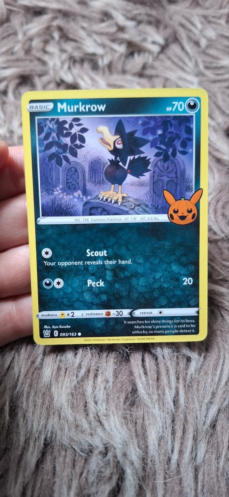 Murkrow 093/163 Trick or Trade, Ophalen of Verzenden, Nieuw, Losse kaart