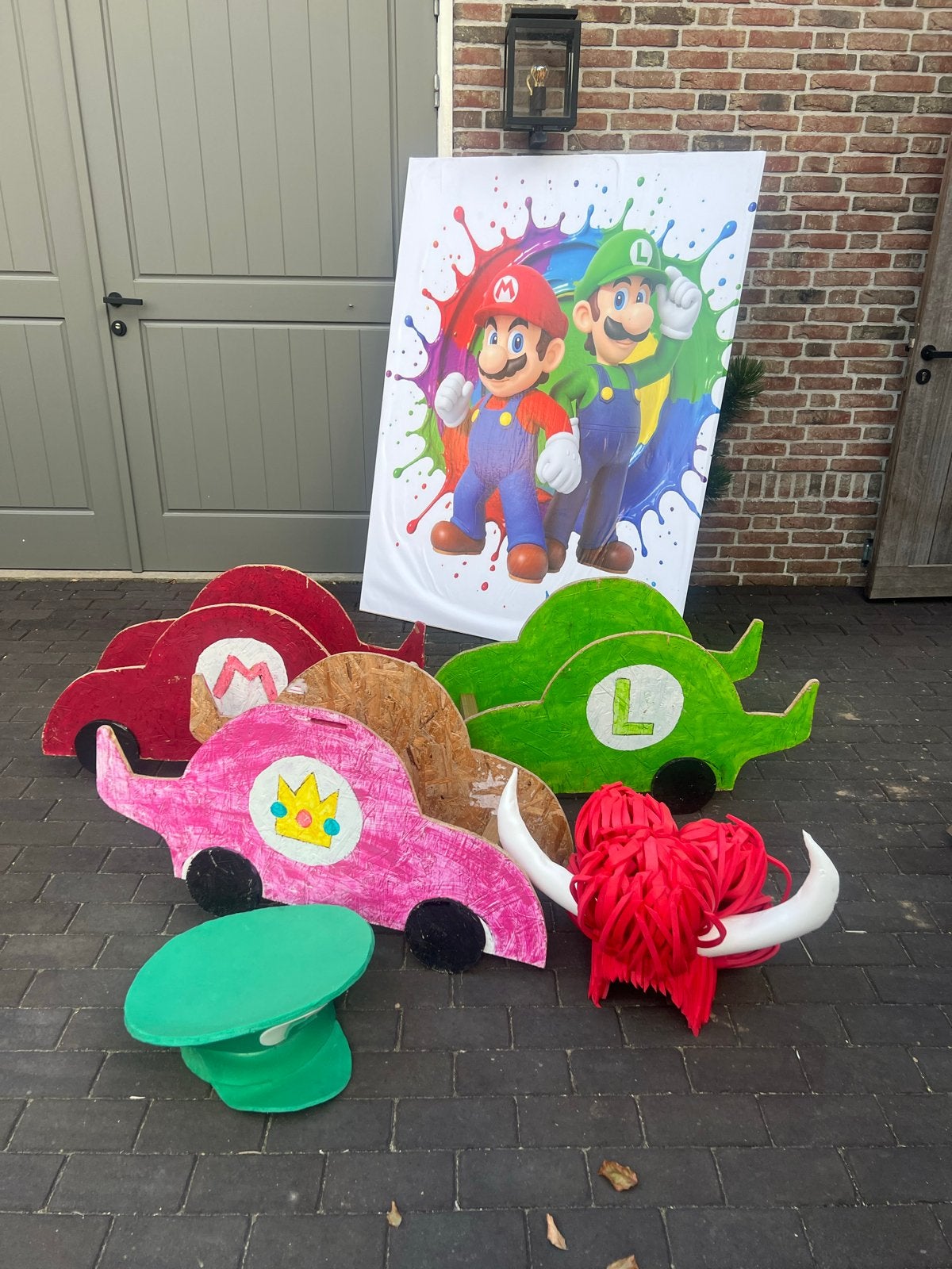 Mario Kart Decoratie Set - feest of Straatversiering, Hobby en Vrije tijd, Ophalen, Gebruikt, Versiering, Overige