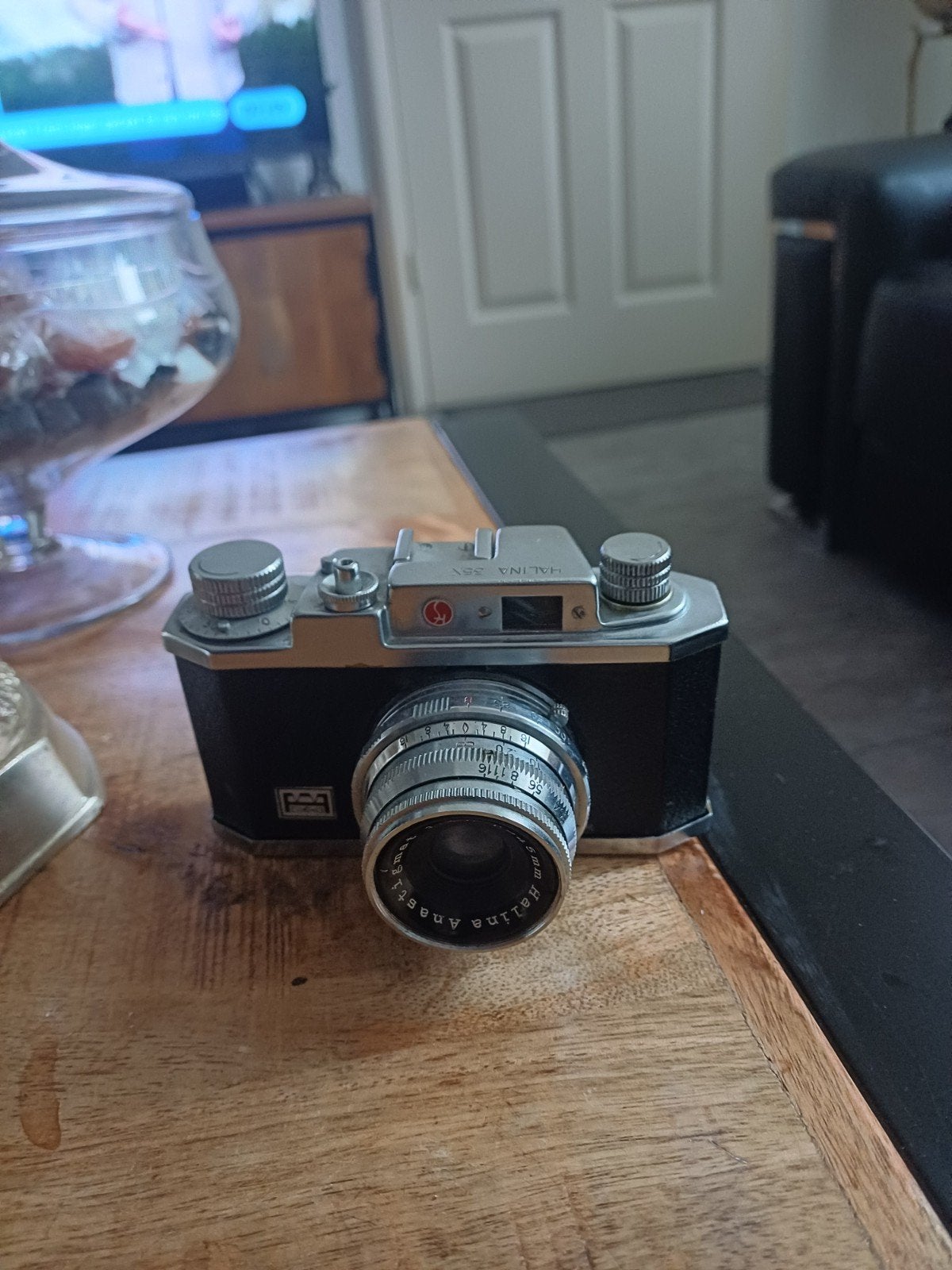 vintage  analoog halina camera 35x45 mm, Ophalen of Verzenden, Zo goed als nieuw, Compact