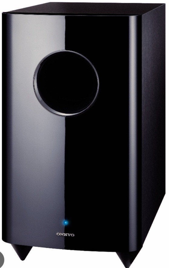 Onkyo SKW-208 Powered Subwoofer - Zwart, Audio, Tv en Foto, Luidsprekers, Gebruikt, Subwoofer, Geschikt voor surround/home cinema