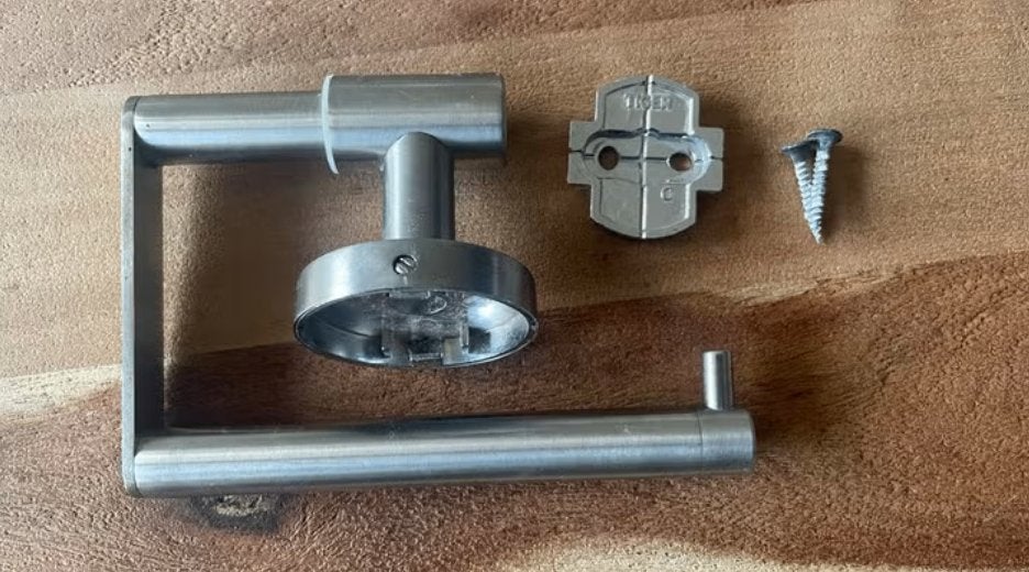Toiletrolhouder Tiger, Huis en Inrichting, Badkamer | Badtextiel en Accessoires, Ophalen of Verzenden, Zo goed als nieuw, Zilver