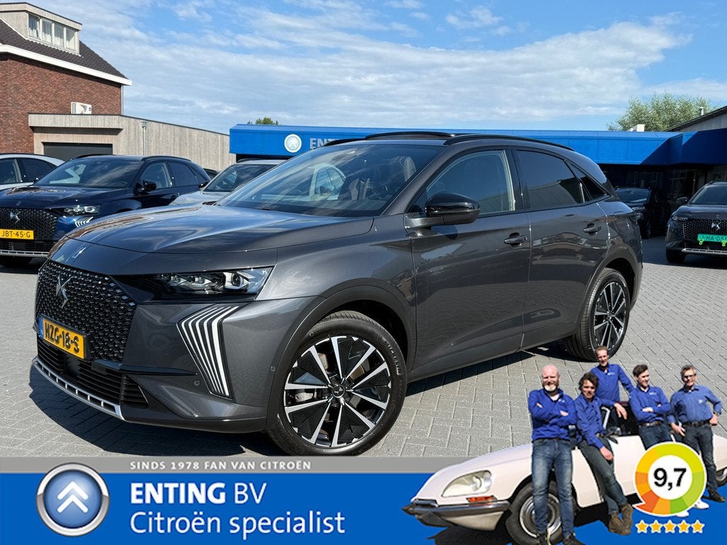 DS 7 1.6 PHEV 300 4x4 PALLAS HIFI FOCAL SCHUIFDAK PACK COMFO, Auto's, Gebruikt, Euro 6, Hybride Elektrisch/Benzine, SUV of Terreinwagen