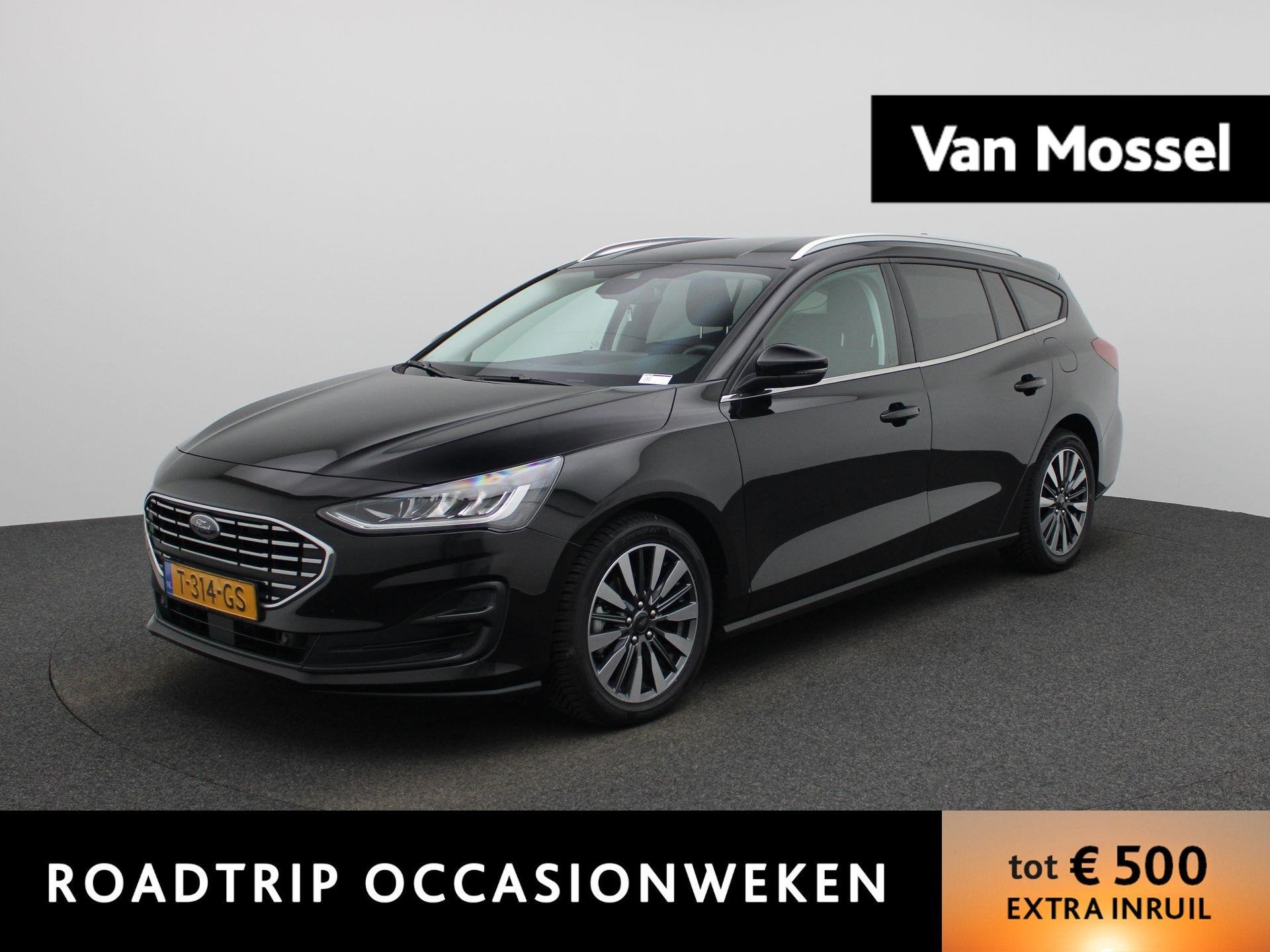 Ford Focus Wagon 1.0 EcoBoost Hybrid Titanium X | Apple/Andr, 12 maanden, Gebruikt, Euro 6, Zwart