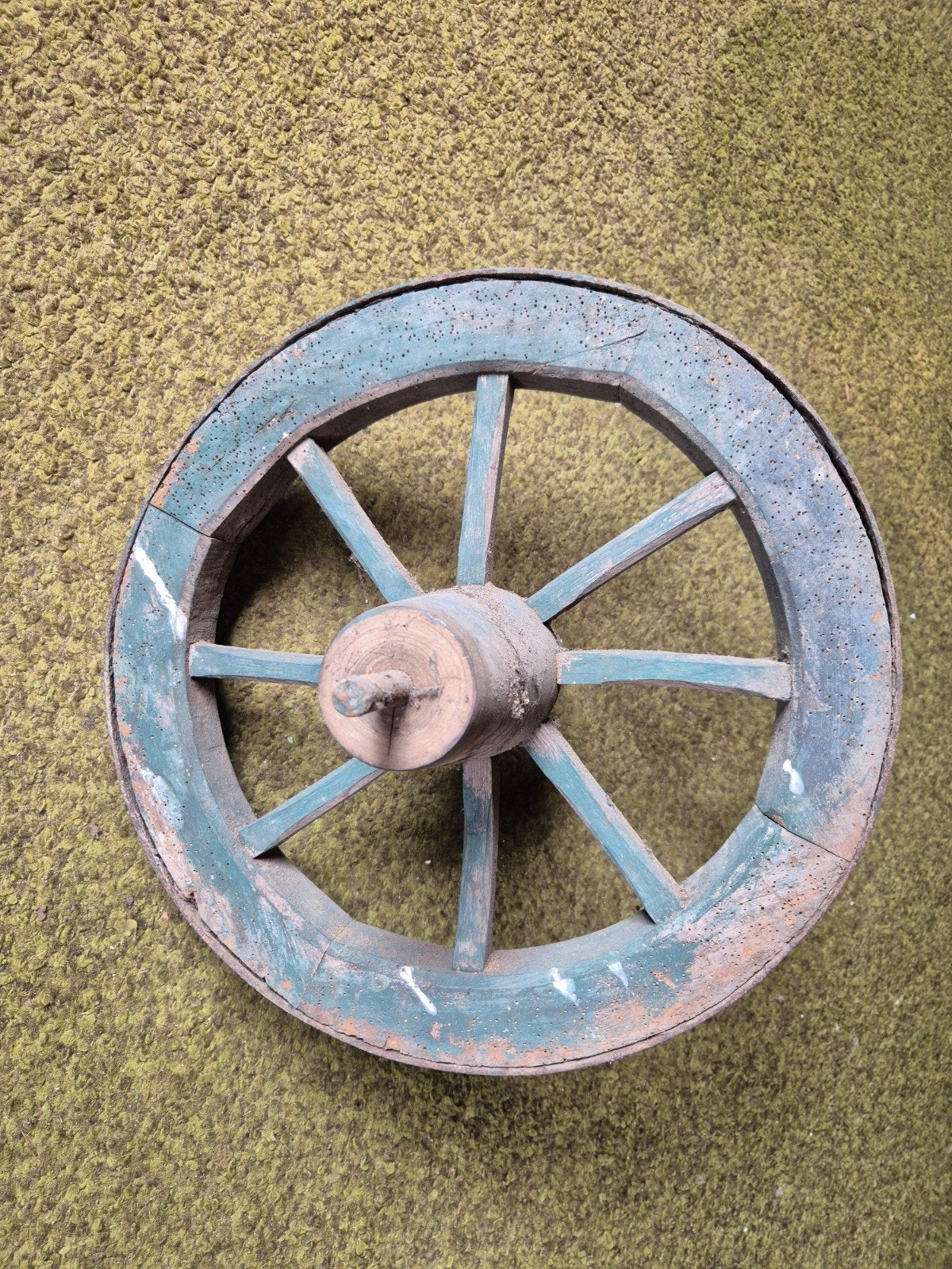 Karwiel kruiwagenwiel brocante vintage, Ophalen, Gebruikt