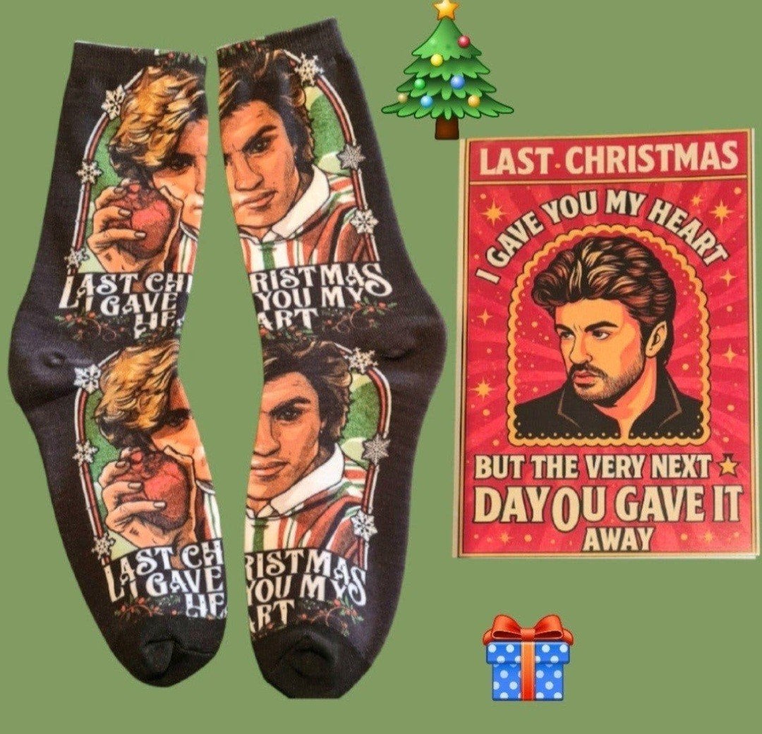 WHAM KERST SOKKEN  + KERST KAART WHAM "LAST CHRISTMAS ", Ophalen of Verzenden, Nieuw