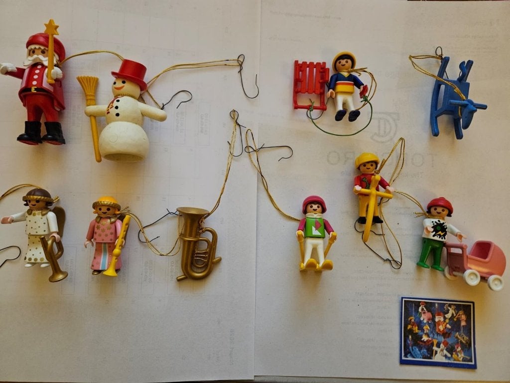 10x playmobil kerstboomhangers, Ophalen of Verzenden, Zo goed als nieuw, Complete set