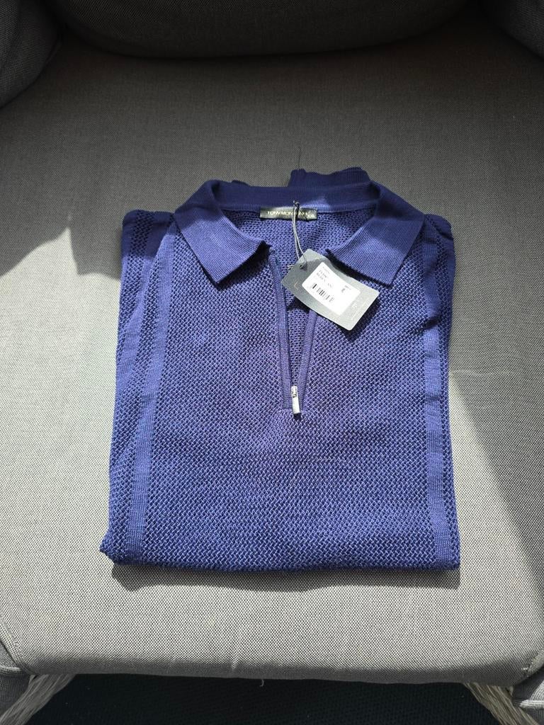 Nieuw T-shirt met rits - Donkerblauw Tony Montana, Kleding | Heren, Blauw, Ophalen of Verzenden, Tony Montana, Maat 56/58 (XL)