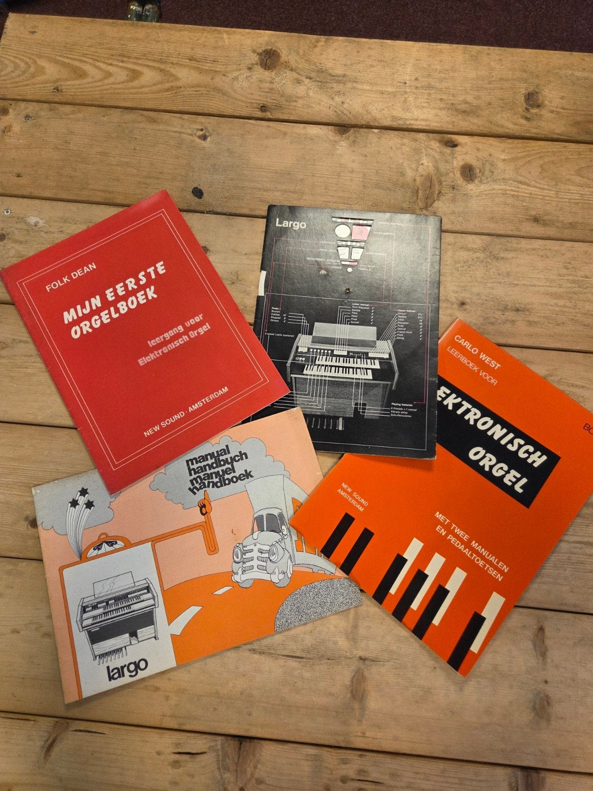Largo handleiding & orgelboeken (vintage), Ophalen of Verzenden, Gebruikt, Orgel