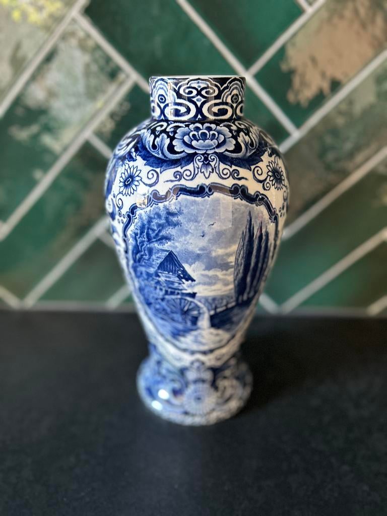 Delfts Blauw vaas Rustique Maastricht, Ophalen of Verzenden