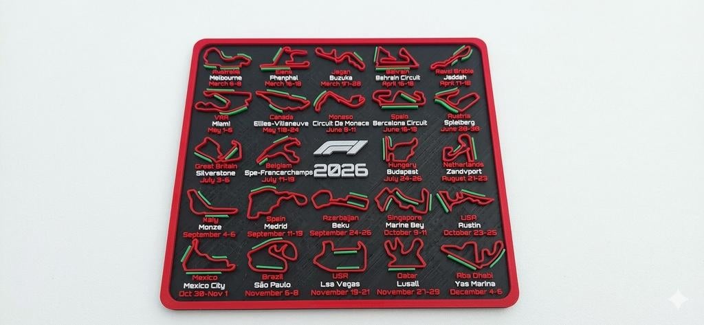 Gepersonaliseerde Formule 1 Kalender, Ophalen of Verzenden, Nieuw, Formule 1