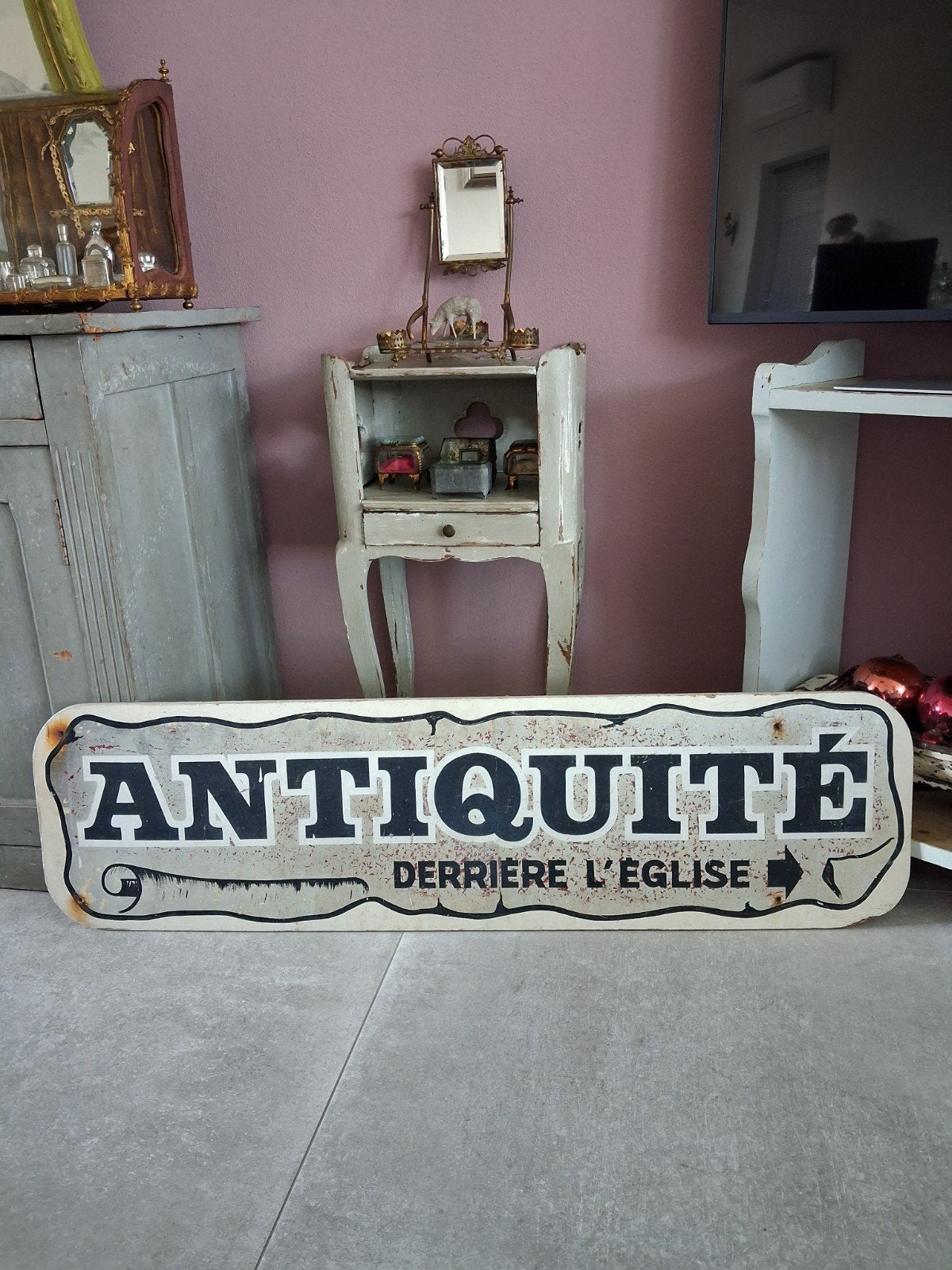 OUD BROCANT  ...  HOUTEN  ........  FRANS  ...  BORD  !!!, Ophalen