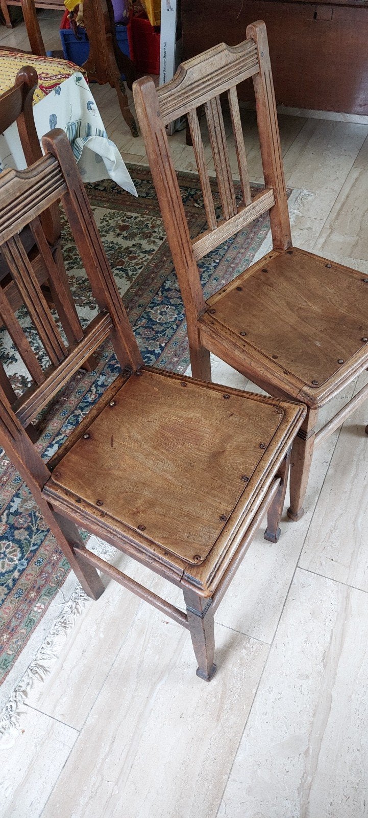 2 antieke Luterma keukenstoelen, Antiek en Kunst, Antiek | Meubels | Stoelen en Banken, Ophalen