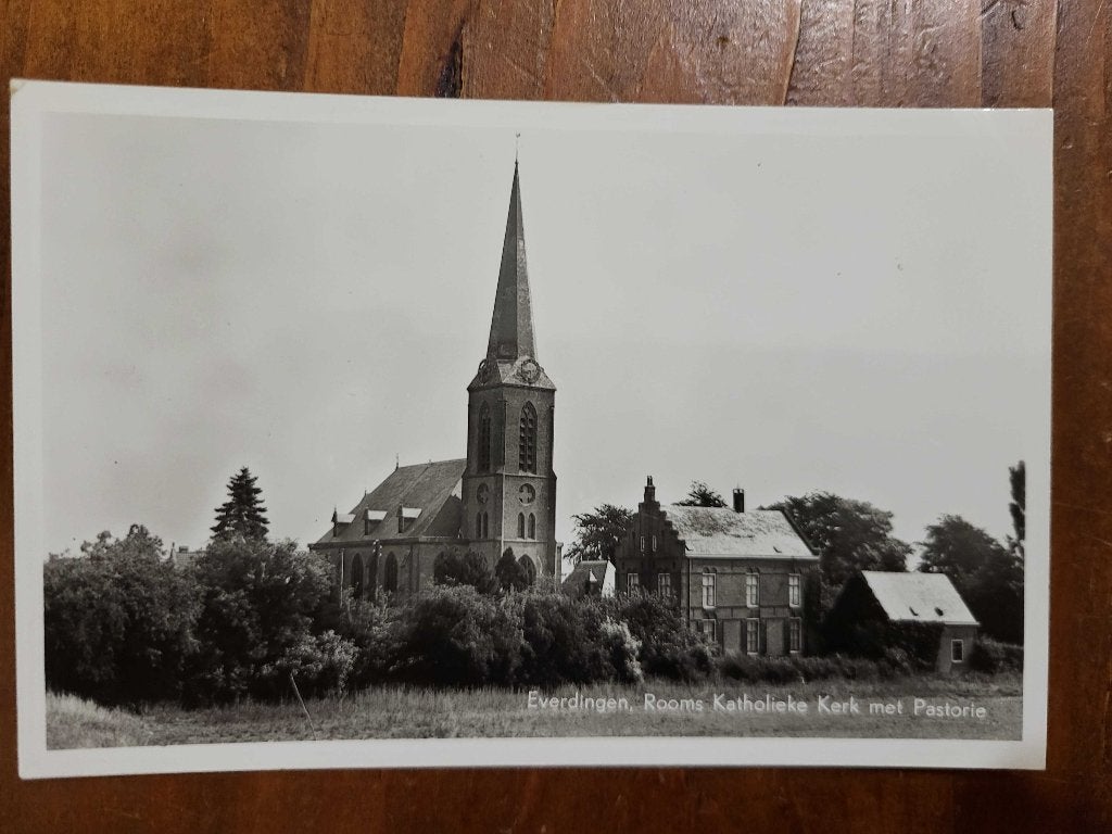 ansicht EVERDINGEN Kerk pastorie, Verzenden, Voor 1920, Utrecht