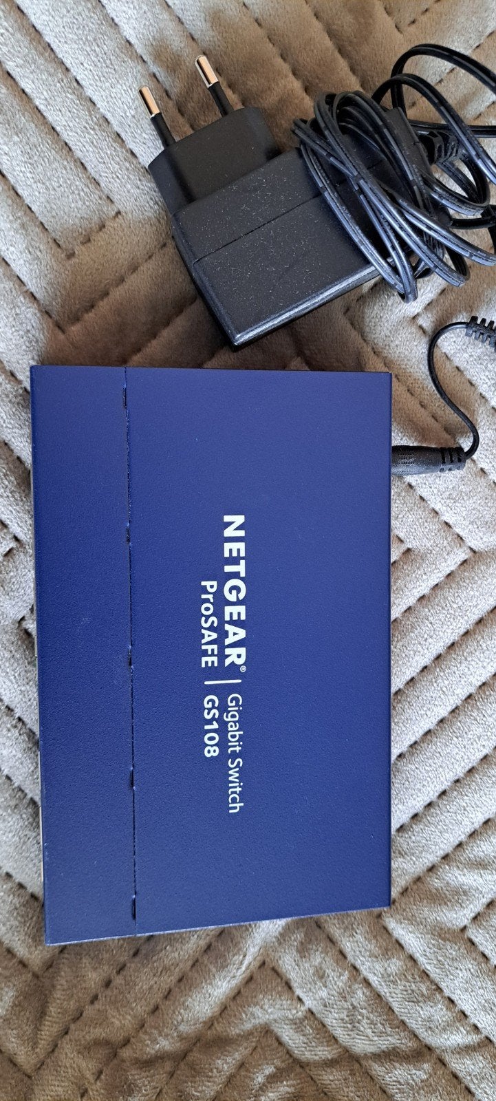 Netgear ProSAFE GS108 Gigabit Switch - 8 poorten, Ophalen of Verzenden, Gebruikt