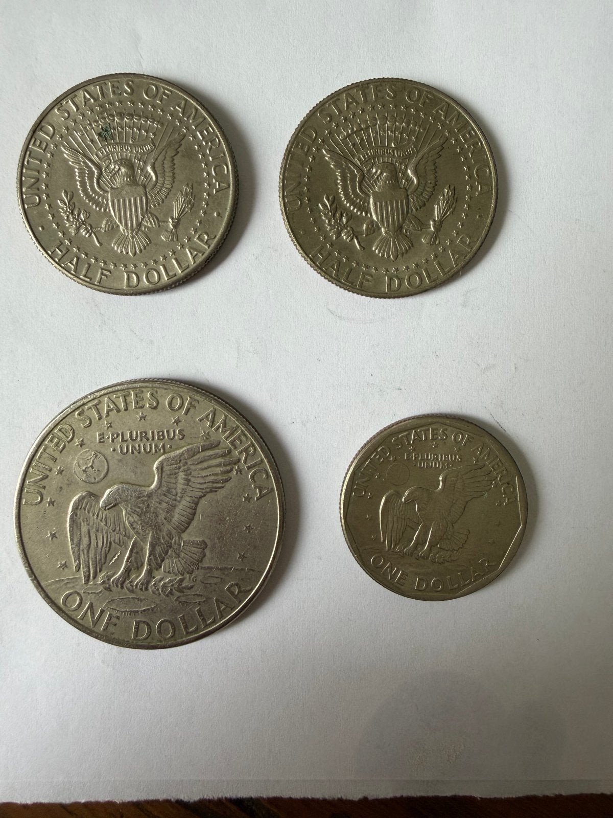 Amerikaanse munten set - 1 dollar en 50 cent munten, Ophalen of Verzenden, Noord-Amerika, Setje