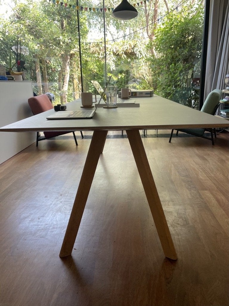 HAY Copenhague CPH30 eettafel 250x90 – eiken/linoleum, Ophalen, Gebruikt, HAY Scandinavisch design, Eikenhout