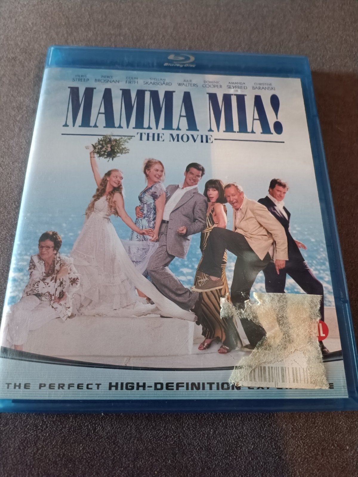 Mamma Mia the movie - bluray, Ophalen of Verzenden, Zo goed als nieuw, Muziek en Concerten