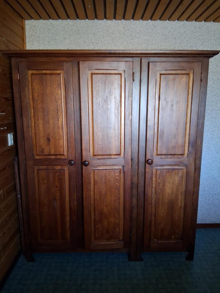 Eikenhouten kleding kast., Ophalen, Gebruikt, Eenpersoons