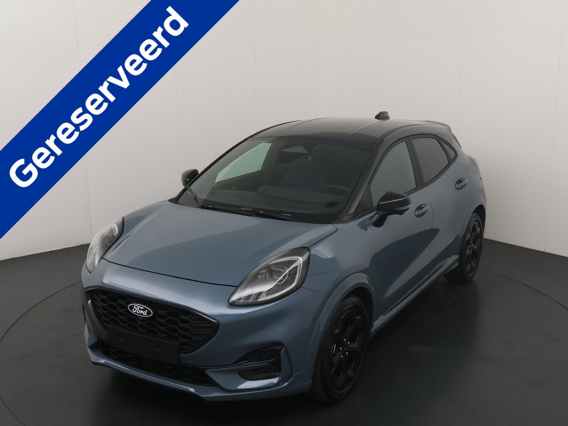 Ford Puma 155pk EcoBoost Hybrid BlueCruise Edition | Matrix, Puma, Blauw, Leder en Stof, Bedrijf