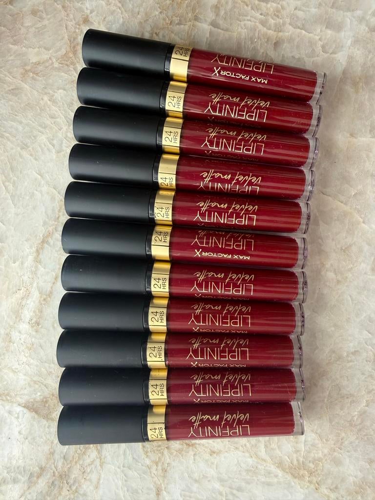 Max Factor Lipfinity Velvet Matte Lippenstift (10 stuks), Lippen, Nieuw, Ophalen of Verzenden, Make-up