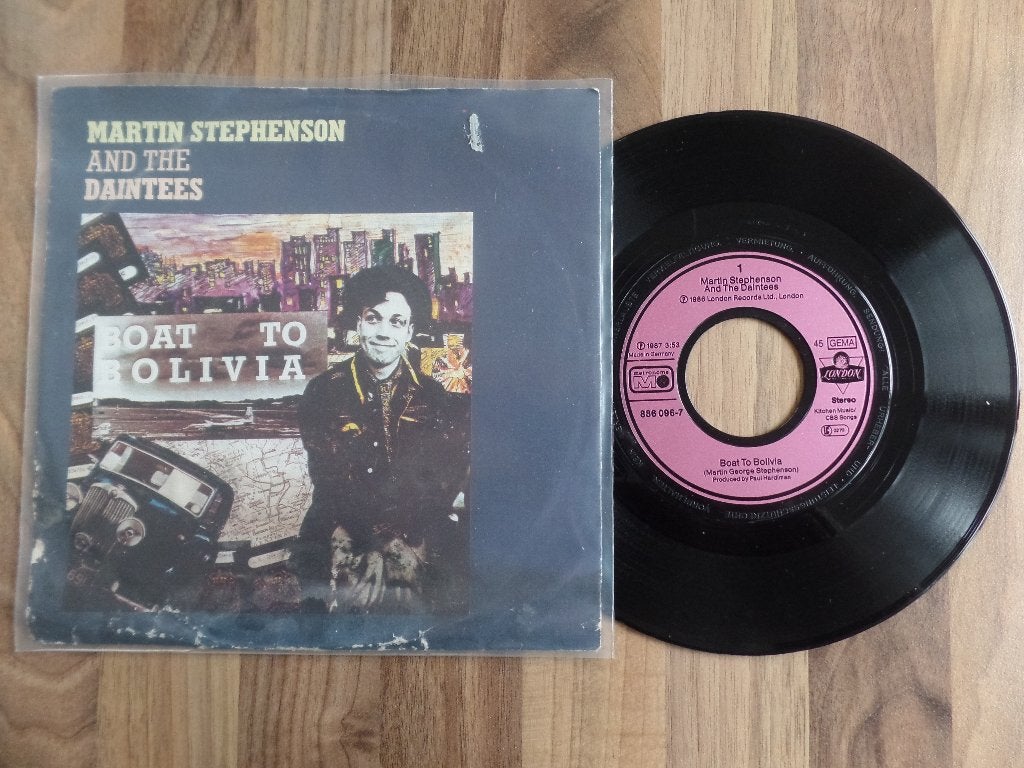 single  Martin Stephenson - Boat To Bolivia*, Ophalen of Verzenden, Gebruikt, 7 inch, Pop