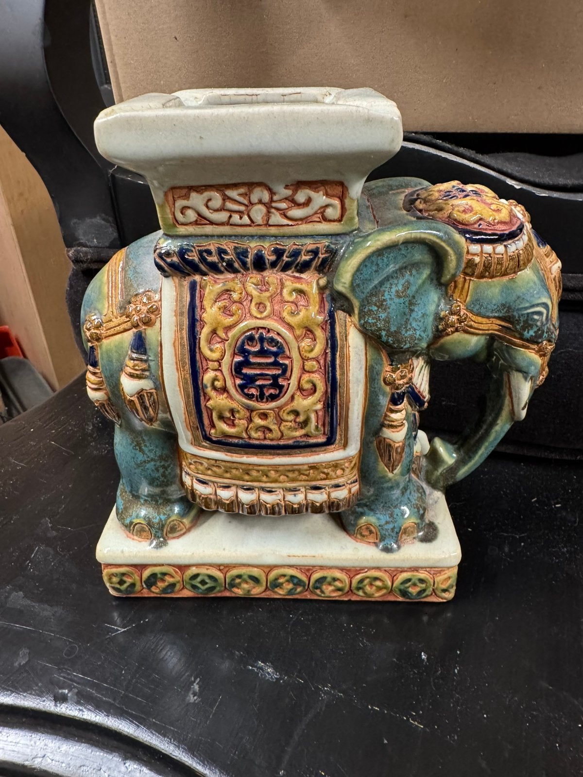 Vintage Keramische Olifant Asbak, Ophalen of Verzenden