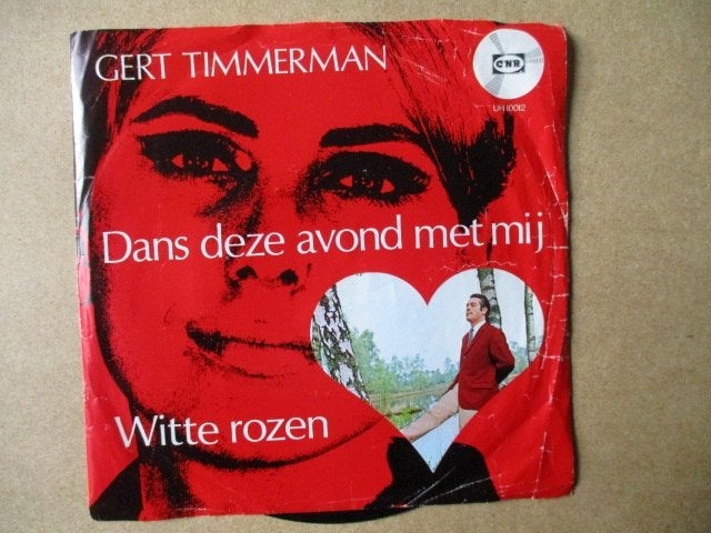 s0593 gert timmerman - dans deze avond met mij, Ophalen, Gebruikt, 7 inch, Overige genres