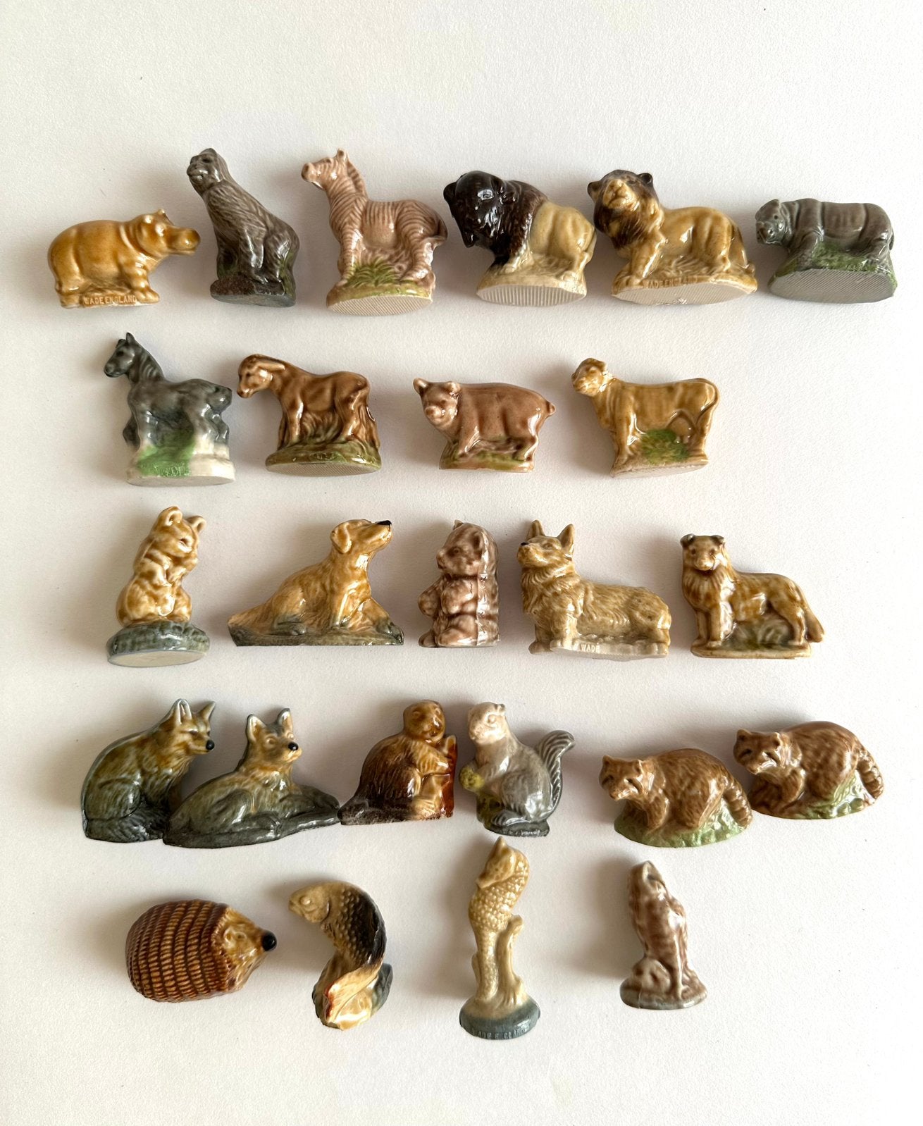 Wade Whimsies Porseleinen Dieren Beeldjes - Set van 25, Verzamelen, Beelden en Beeldjes, Verzenden, Gebruikt, Dier