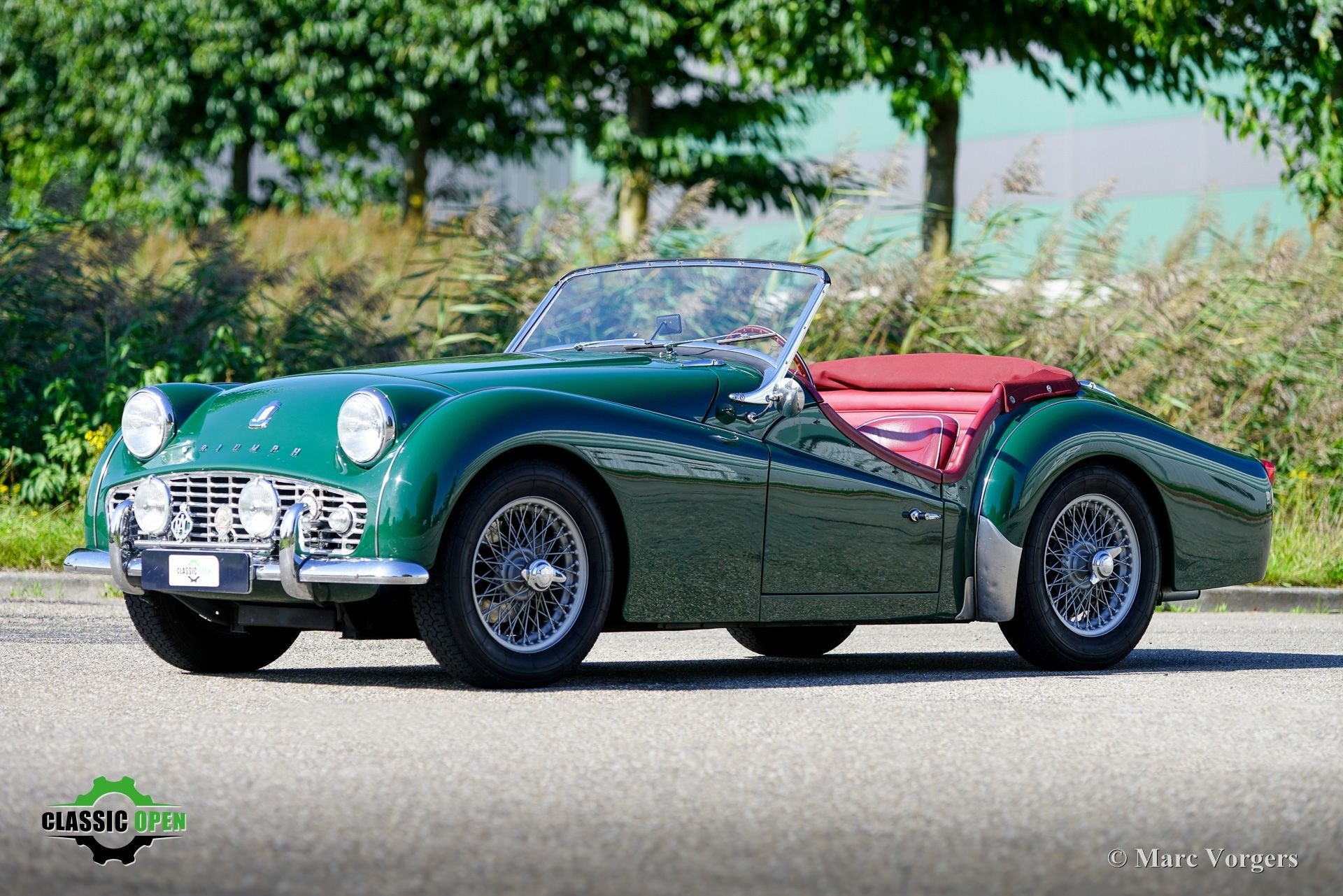 Triumph TR3, Lederen bekleding, Cabriolet, Bedrijf, Handgeschakeld