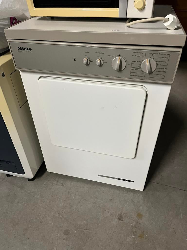 Miele wasdroger Electronic T 350, Ophalen, Gebruikt, Luchtafvoer, 85 tot 90 cm