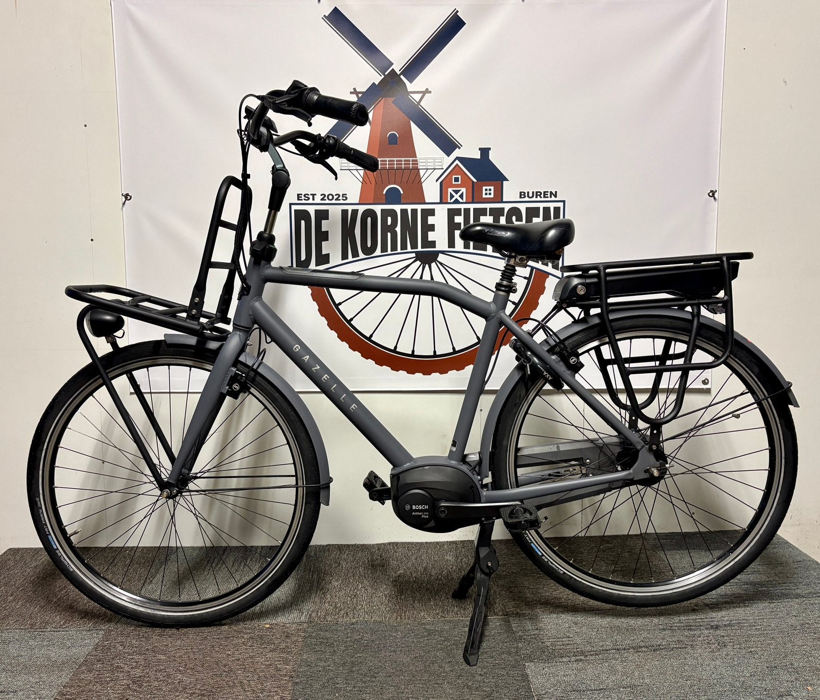 Gazelle Heavy Duty herenfiets met Bosch middenmotor, Fietsen en Brommers, Ophalen, Versnellingen, Zo goed als nieuw, Gazelle