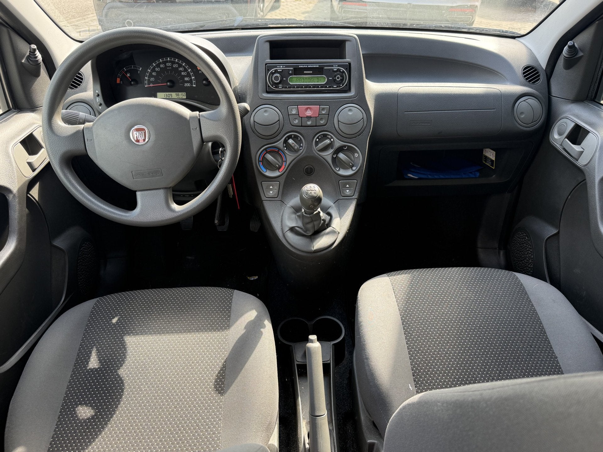 Fiat Panda 1.1 Actual ✅ Airco ✅ Stuurbekr. ✅ Nieuwe AP, Auto's, Voorwielaandrijving, Stof, 4 stoelen, Bedrijf