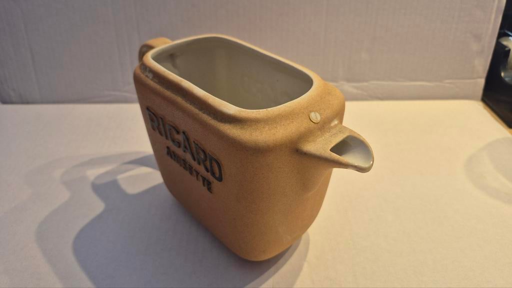 Ricard vintage stenen waterkan, Verzamelen, Ophalen of Verzenden, Zo goed als nieuw, Viltje(s), Overige merken