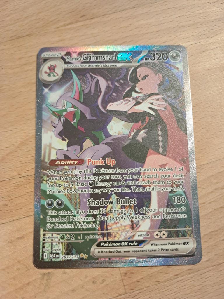 Grimmsnarl ex 287/217, Ophalen of Verzenden, Zo goed als nieuw