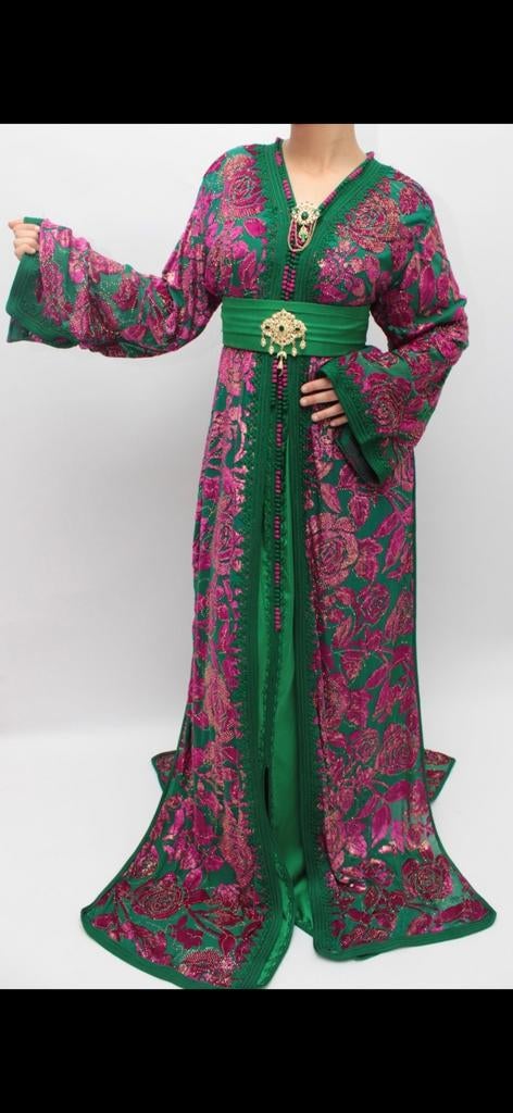 Takshita/Kaftan., Overige typen, Groen, Ophalen, Maat 38/40 (M)