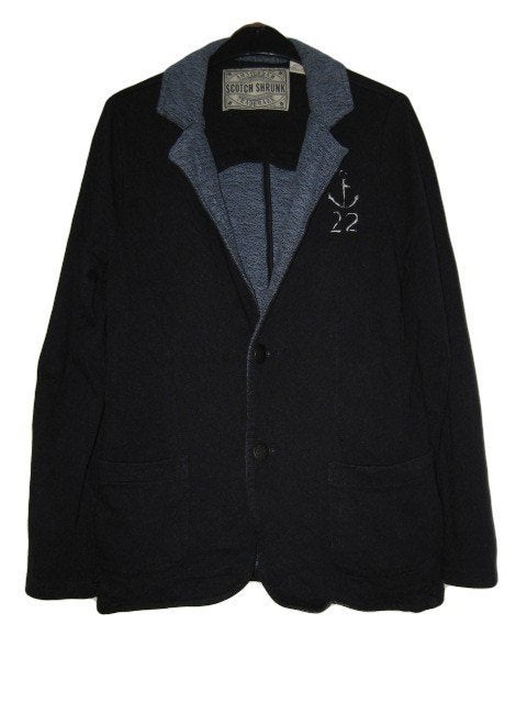 Prachtig donker blauw jasje van SCOTCH SHRUNK maat 10/140., Verzenden, Zo goed als nieuw, Scotch & Soda, Jongen