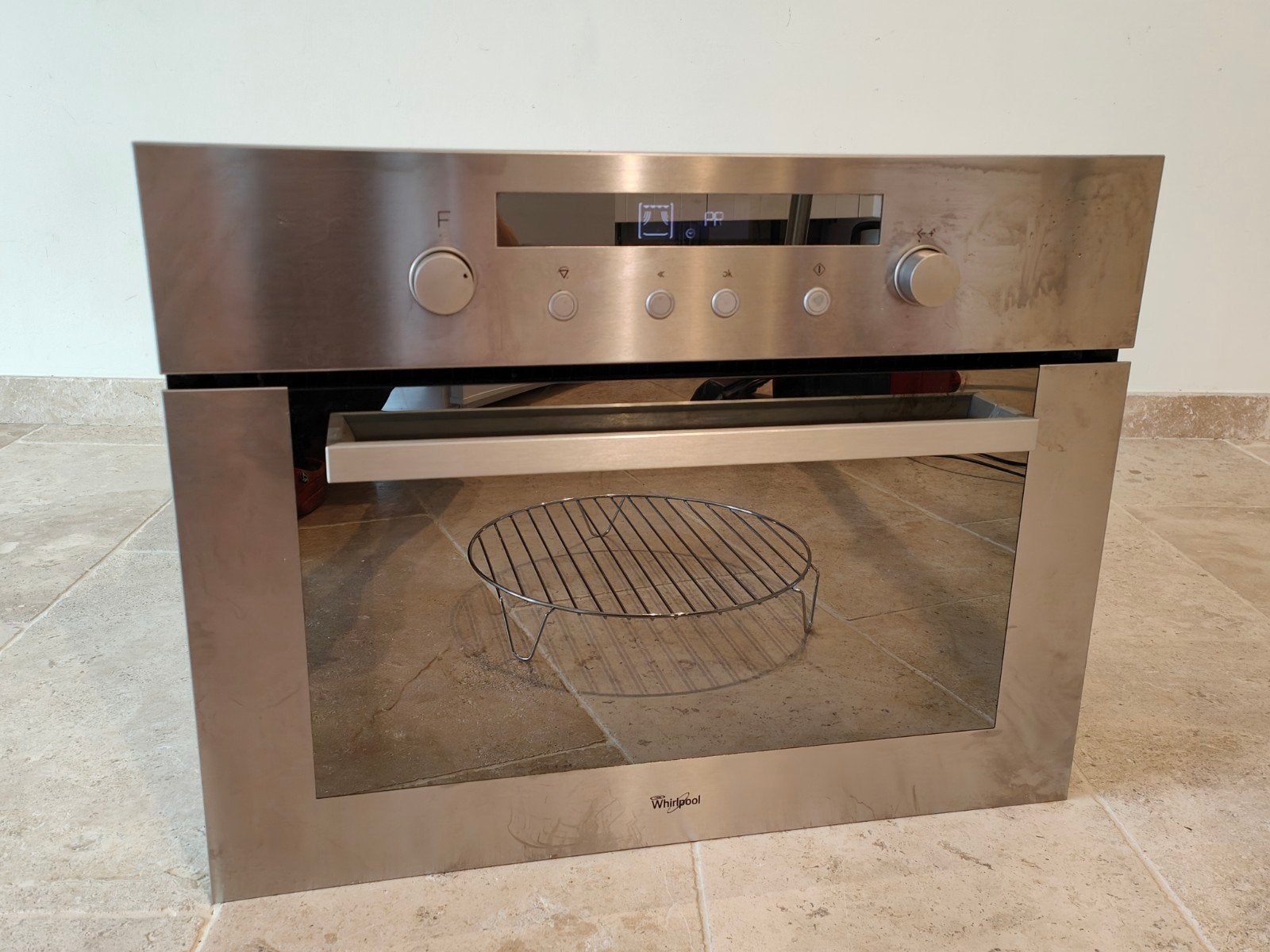 Whirlpool AMW 523/IX inbouw combimagnetron, Witgoed en Apparatuur, Ophalen, Whirlpool, Gebruikt, Combi-oven