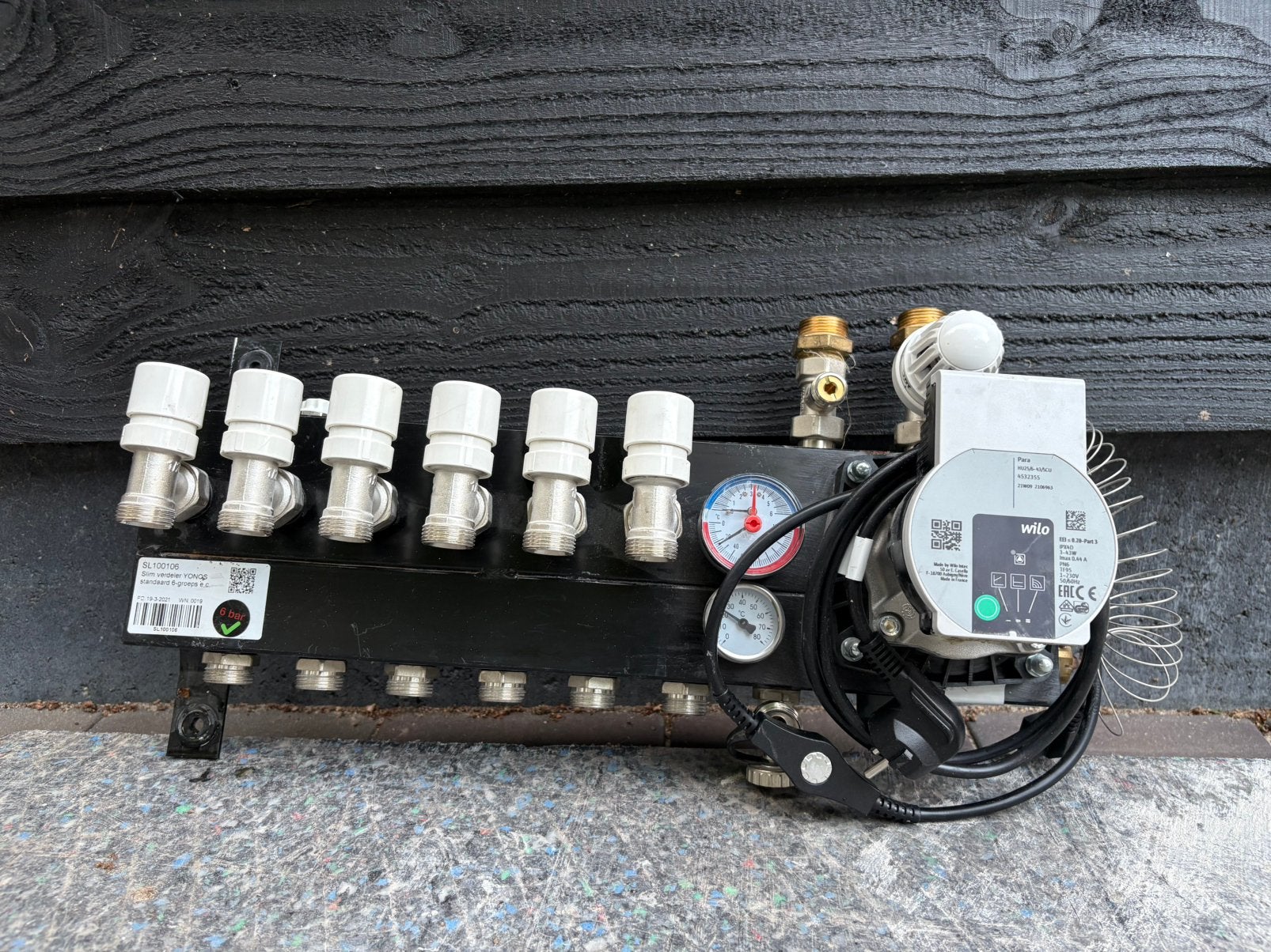 Vloerverwarming verdeler 6 groeps Wilo, Doe-het-zelf en Verbouw, Verwarming en Radiatoren, Ophalen, Minder dan 30 cm, Overige typen
