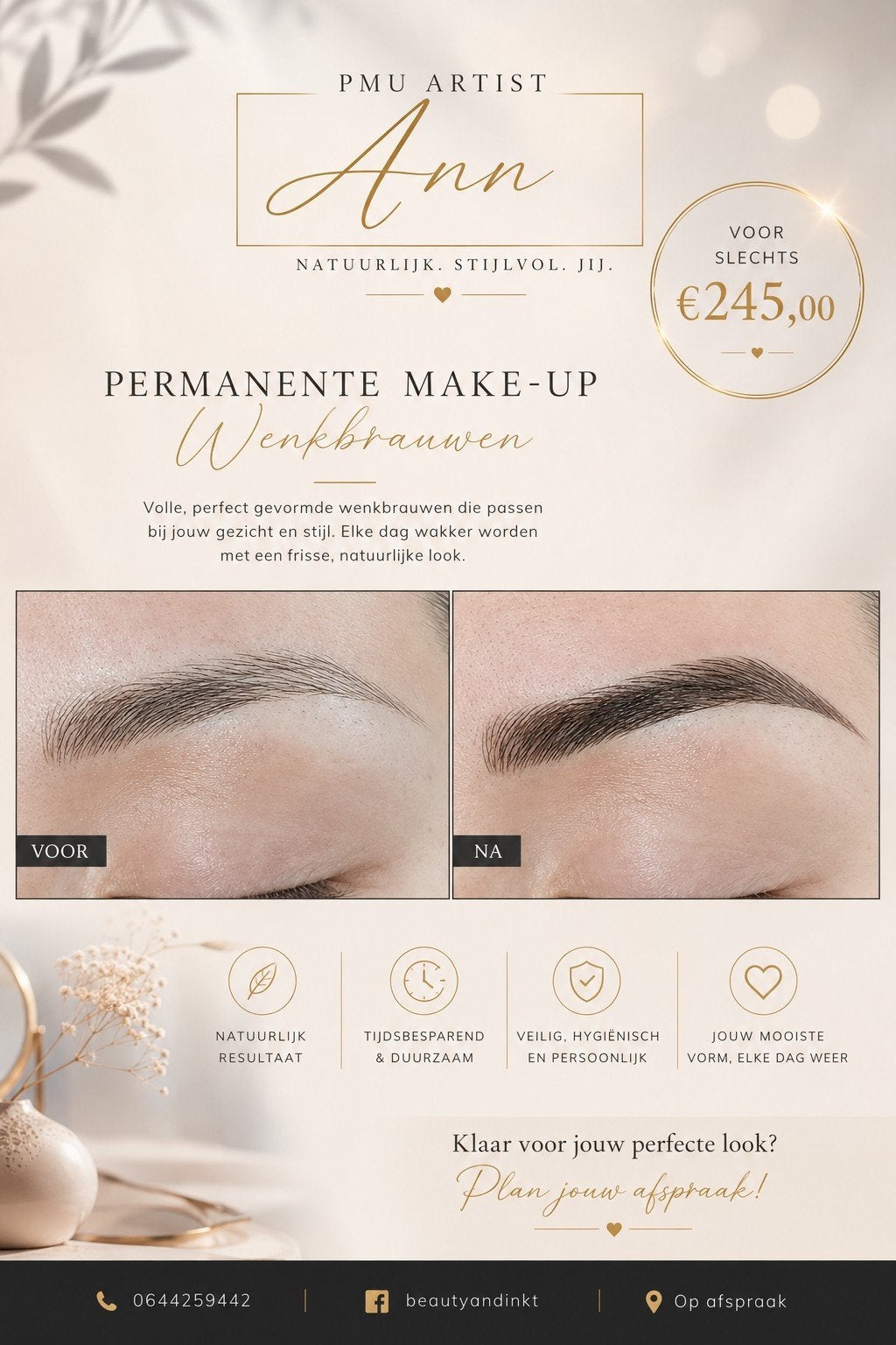 permanente make up: wenkbrauwen, eyeliner & lippen., Diensten en Vakmensen, Geeft ook workshops, Overige